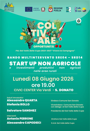 Coltivare opportunità - PAL GAL Valle della Cupa 2023-2027