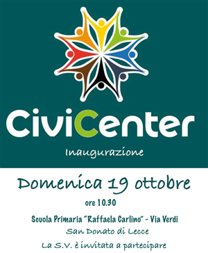 Inaugurazione Civic Center “Raffaela Carlino”