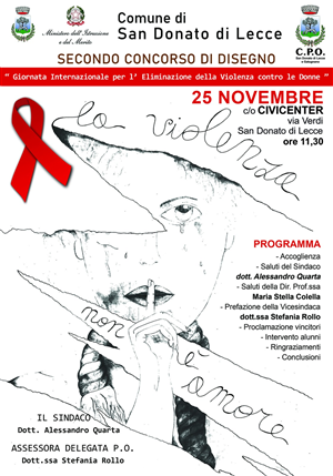 Concorso di disegno "La violenza non è amore" - 2° edizione